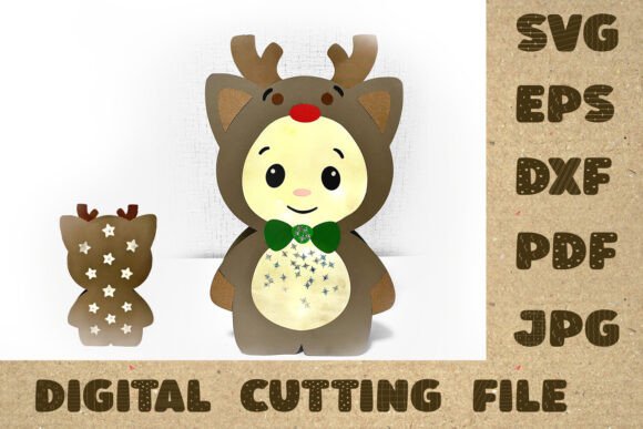 3D SVG Christmas Cat Lantern Review