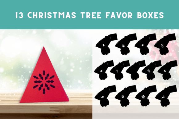 3D SVG Christmas Tree Box for Festive Blog Graphics
