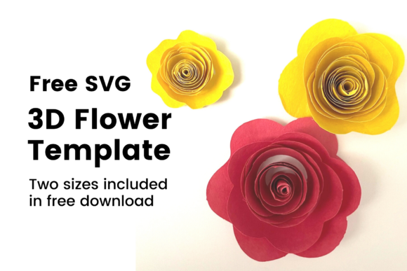 3D SVG Paper Flowers for Local Branding