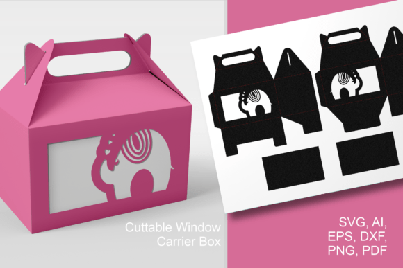 Elephant Baby Shower Wide Window Box SVG Review