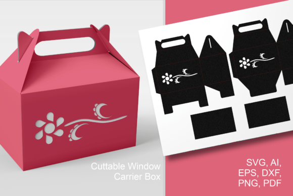 Flower N Moon-curved Leaves 1 Gable Box: A Spring 3D SVG Review