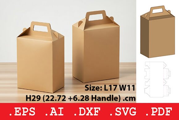 Gable Top Carry Box: A 3D SVG for Objects
