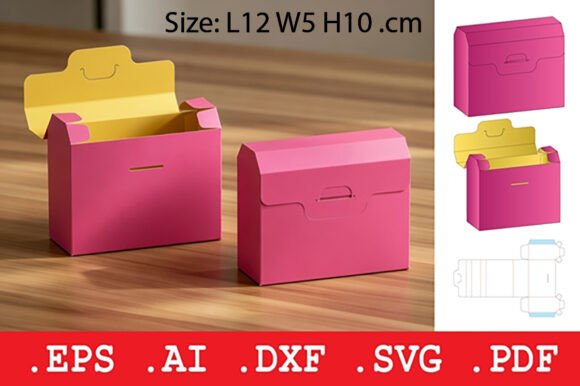 Gabled Handle Locking Retail Box: 3D SVG Objects Review