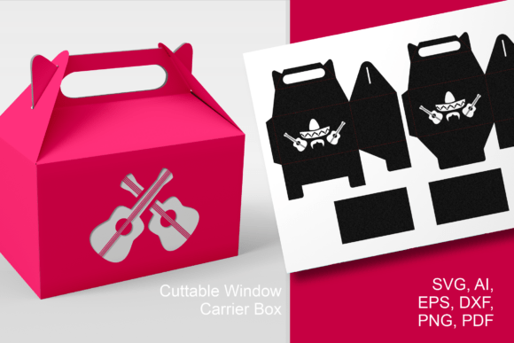 Guitars Cutout 3D SVG for Holidays Packaging