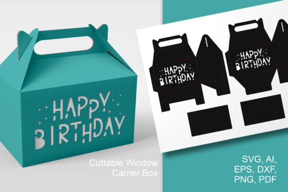 Happy Birthday Text Cutout Gable Box Review