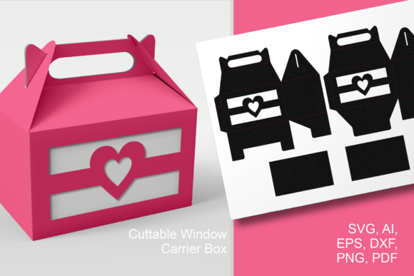 Heart Window Gable Box: A 3D SVG for Valentine S Day