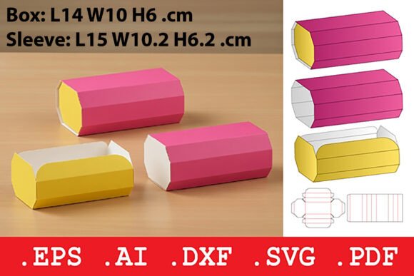 Octagonal Pillow Box: 3D SVG Objects for Sellers