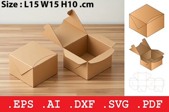 Rectangular Folding Box with Curved Lid: 3D SVG Objects Review