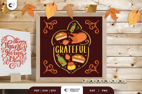Review: 3D SVG Thanksgiving Food & Drinks Cut File