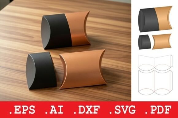 Review: Pillow Box Packaging Dieline Template for Makers