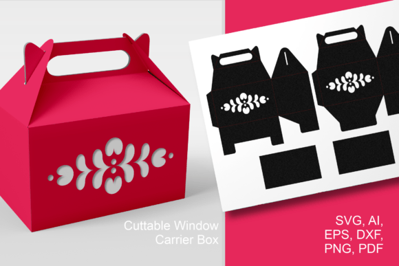 Scandi Flower Gable Box: A 3D SVG for Spring