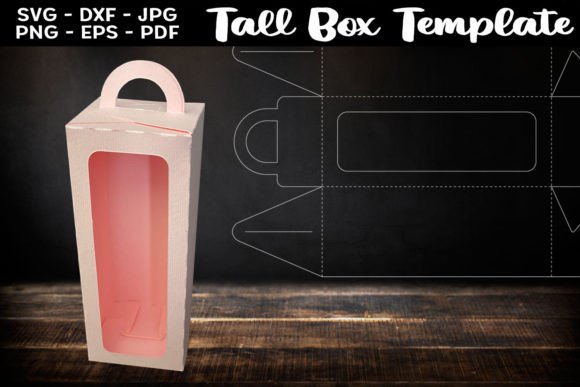 Tall Gable Box 3D SVG: A Freebie for Branding