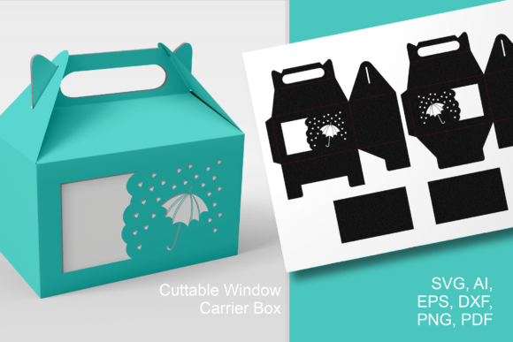 Umbrella Baby Shower Wide Window Box SVG: 3D SVG Objects Review